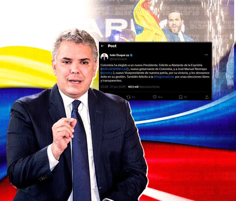 Duque felicita a De la Espriella y aviva la tensión por el escrutinio en Colombia