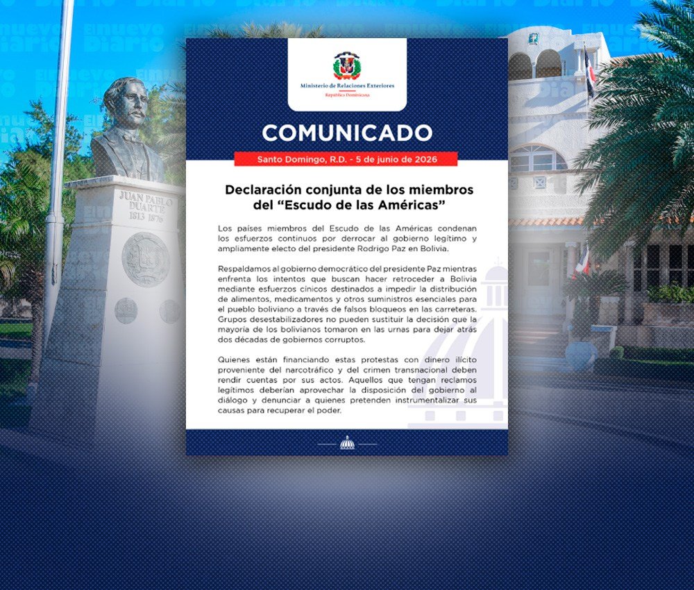 Bolivia: declaración respaldada por RD condena bloqueos y pide que los responsables respondan ante la justicia