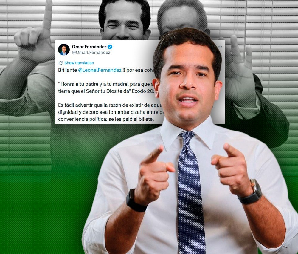 Omar Fernández niega una ruptura con Leonel y atribuye las versiones a intereses políticos y económicos