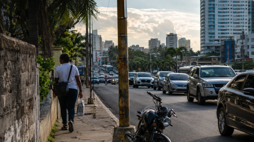 La ciudad revela el desfase entre la imagen del país y la vida cotidiana