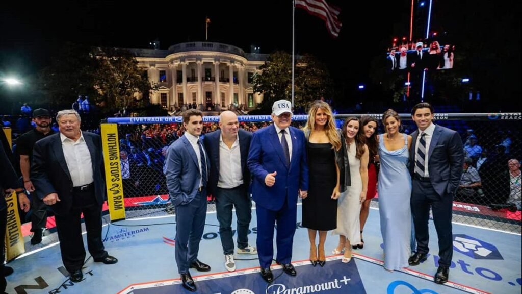 Trump lleva una velada de UFC a la Casa Blanca y vuelve a agitar la polémica en Washington